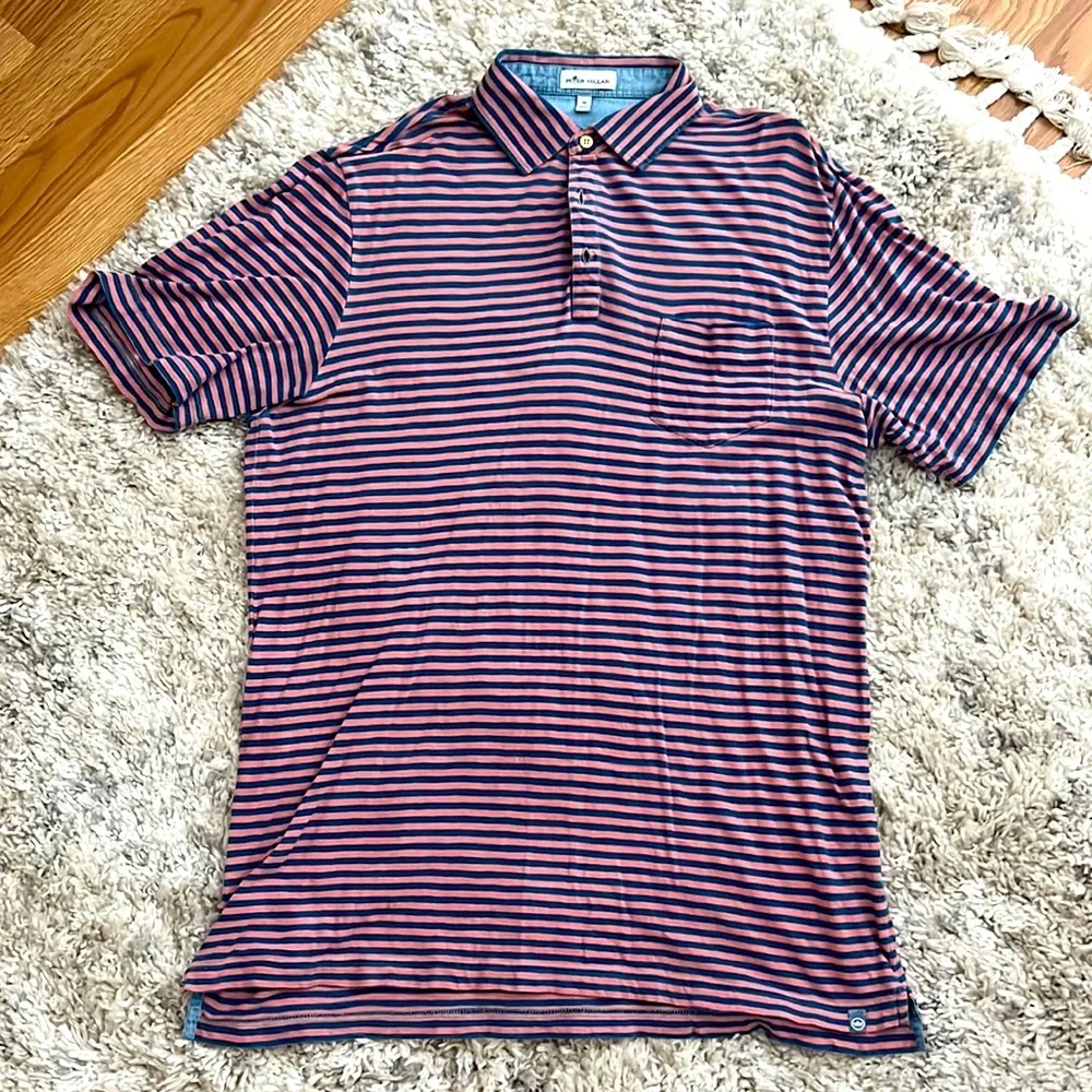 Peter Millar Seaside Stripe Pocket Polo - Picture 2 of 3